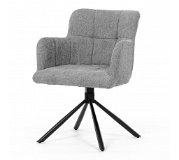 Jídelní židle, šedá, látka, DCH-T1122 GREY2
