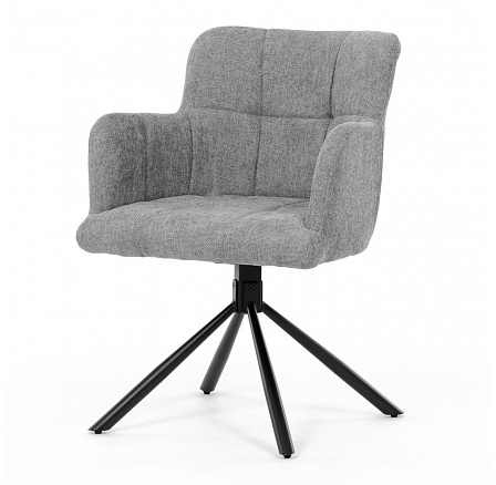 Jídelní židle, šedá, látka, DCH-T1122 GREY2