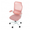 Kancelářská židle, houpací mechanismus, růžová síťovina, KA-C807 PINK