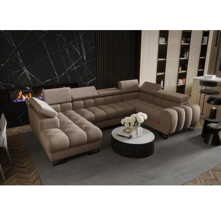 Rohová sedací souprava ASPEN MAX II 195x350x170 cm - pravá, béžová