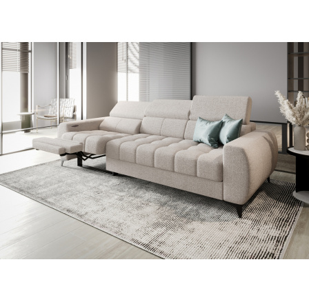 Sofa PORTO III , relax 263 cm - béžová, Levá strana