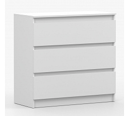 Komoda SOLO - 3S, Bílý Mat
