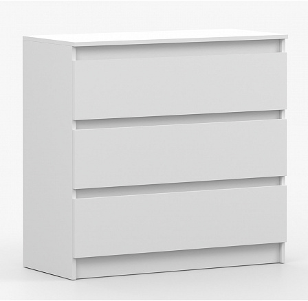 Komoda SOLO - 3S, Bílý Mat