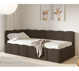 Postel TUNIS 200 x 120, nízký bok, Velutto 6, Levá