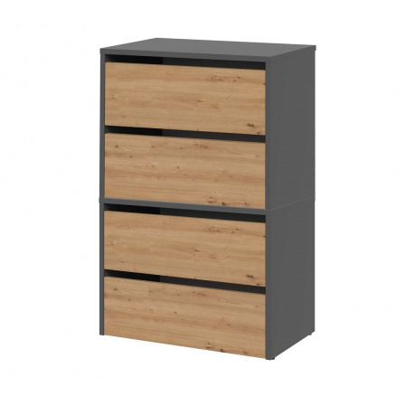 Botník Modis X2 antracit/dub artisan