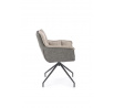 Jídelní otočná židle K523, Šedá/Tmavě šedá/Černá