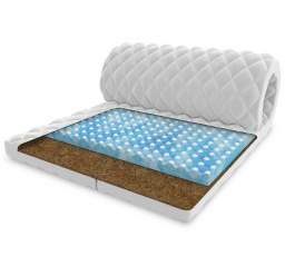 Vrchní matrace Topper - MALTA Kokos/Profilovaná pěna RavineBlue, 140x200 cm