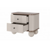 Sada nočních stolků Vesper, kašmír / ořech / černé úchyty