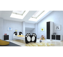 Postel s matrací BEAR BLACK 160x80 Černá