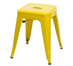 Stolička Paris žlutá inspirovaná Tolix