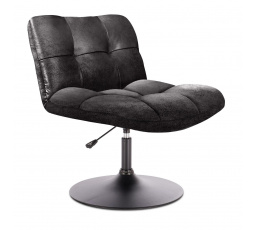 Otočná židle Anton černá vintage PU
