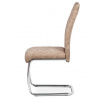 Jídelní židle, béžová, látka, HC-483 CRM3