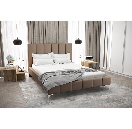 POSTEL LUNA PŘÍRODNÍ KŮŽE - 180x200 POSTEL LUNA PŘÍRODNÍ KŮŽE - 180x200