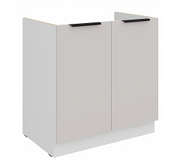 Dolní skříňka COMBO - 80 ZL 2F BB, Bílá/Kašmír