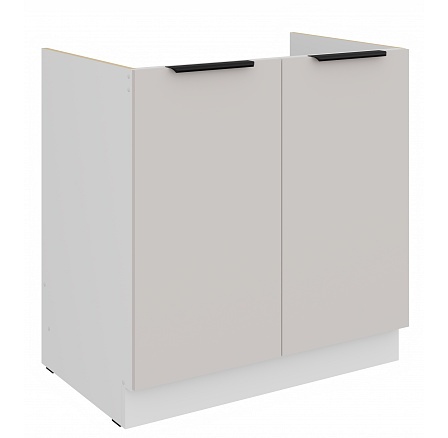 Dolní skříňka COMBO - 80 ZL 2F BB, Bílá/Kašmír