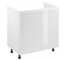 Kuchyňská dolní skřínka - ASPEN D80Z, Bílá/Bílý lesk