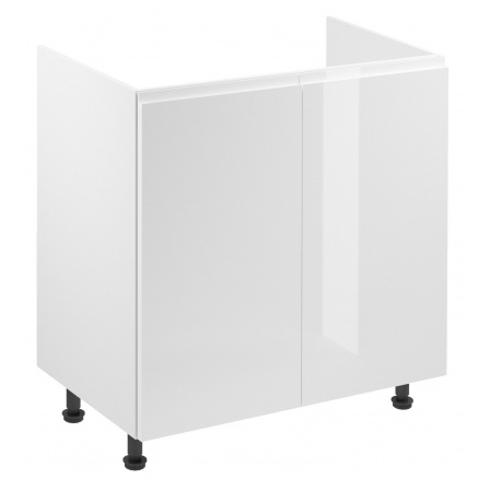 Kuchyňská dolní skřínka - ASPEN D80Z, Bílá/Bílý lesk