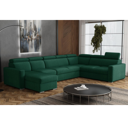 Sedací souprava Petrit U1 levá Kronos zelená Sedací souprava Petrit U1 levá Kronos zelená