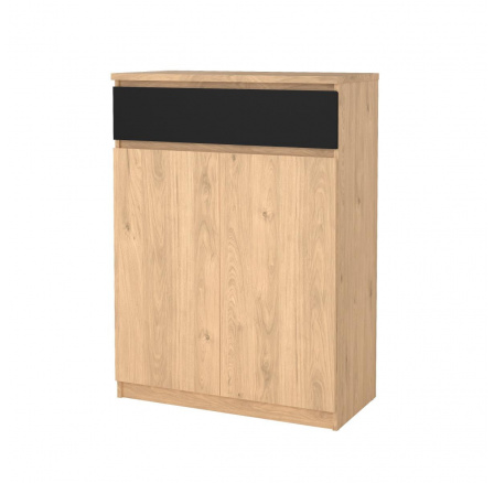 Botník SIMPLICITY 209, Jackson hickory/Černý mat Botník SIMPLICITY 209, Jackson hickory/Černý mat