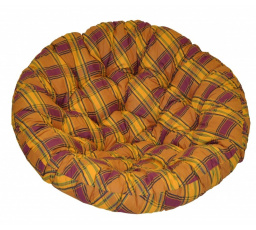 Polstr na křeslo papasan 100 cm okrová kostka