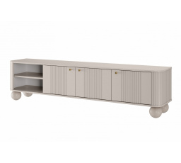 TV komoda Vesper 3D, kašmír / zlaté úchyty