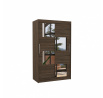 Posuvná skříň se zrcadlem LUGANO 120 Choco+Choco