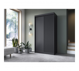 Posuvná skříň PRESCCO II, Černá 220