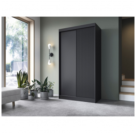 Posuvná skříň PRESCCO II, Černá 220