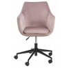 Kancelářská židle na kolečkách Nora VIC růžová