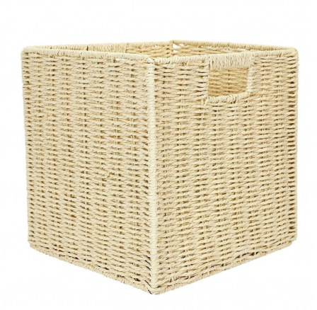 Pletená krabice/koš do regálu