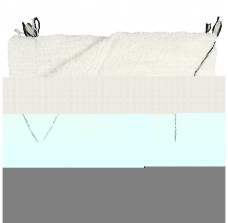 Koc Pled Sherpa bílý s černým vzorem