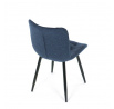 Jídelní židle, modrá, látka, HC-462 BLUE2