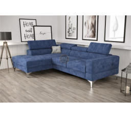 Rohová sedací souprava TOSCANIA MINI s funkcí spaní 170x250 cm - modrá, levá