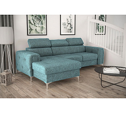 ROHOVÁ POHOVKA ORION MINI LEVÁ S FUNKCÍ SPANÍ 255x165 CM AR75 (ODSTÍN MODRÉ) - RYCHLÉ ODESLÁNÍ