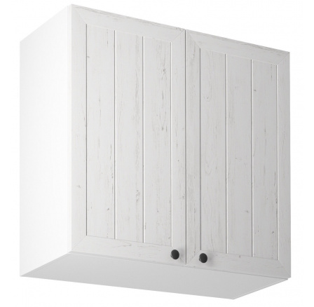 Kuchyňská horní skřínka PROWANSJA G80, Bílá/Borovice Andersen