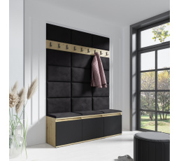 Předsíňová stěna EMI 6, Trinity 16/Artisan + Černá