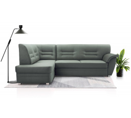 Rohová sedací souprava L Dornia šedo-zelená