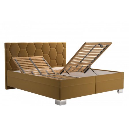 Postel Paloma 160x200, žlutá Postel Paloma 160x200, žlutá