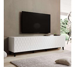 TV komoda ASTI, bílá matná