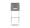 Barová židle H87, bílá/šedá