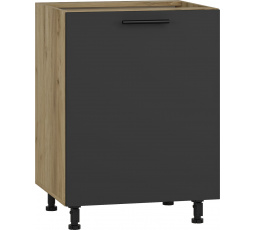 Kuchyňská dolní skříňka VENTO D-60/82, antracit/dub wotan