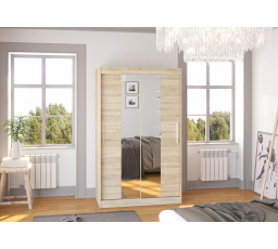 Posuvná skříň se zrcadlem SANTOS 120 Sonoma+Sonoma