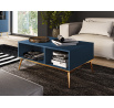 Konferenční stůl MARINE 07, Tmavě modrá/Zlatá