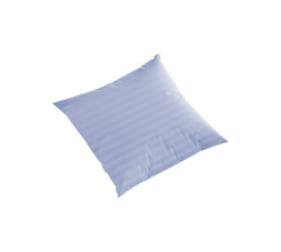 Povlak saténový proužek  45x60cm modrý nitěný knoflík