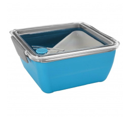 Lunch box rozdělený s vidličkou 2,6l tmavě modrý