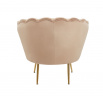 Křeslo velvet cappuccino /nohy zlaté/ LC-032-1