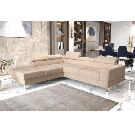 Rohová sedací souprava TOSCANIA II průměr 30x250 - levá, béžová