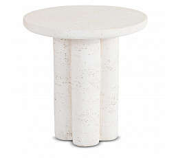 Stolek BROK 46 cm Krém/Béžový Moderní