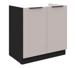 Dolní skřínka ARONA - 80 ZL 2F BB, Černá mat/Kašmír