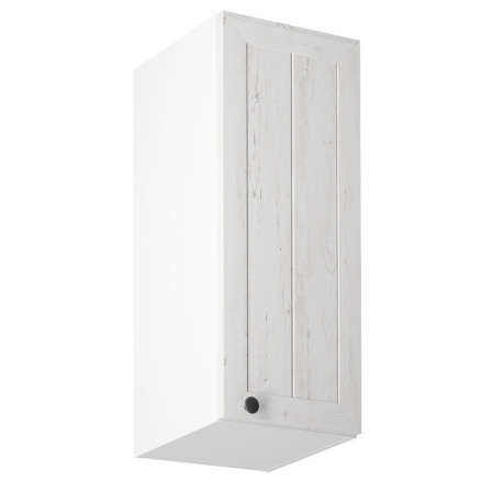 Kuchyňská horní skřínka PROWANSJA G30 - Pravá, Bílá/Borovice Andersen